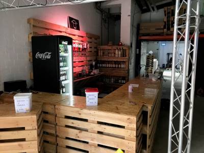 Die Bar in Beckschultes Spirituosenmanufaktur